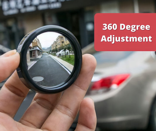 360Degree Rear View Round Car Mirror: (Pack Of Two)